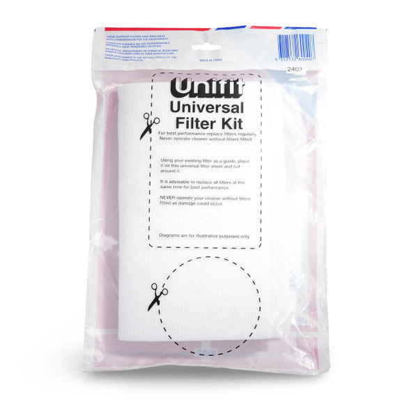 Universal Filter Kit For Vacuum Cleaners: Micro, Exhaust & Pre-Motor