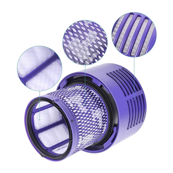 4x HEPA Filters for Dyson V10 SV12 SV27 SV58 - Washable Compatible Replacement