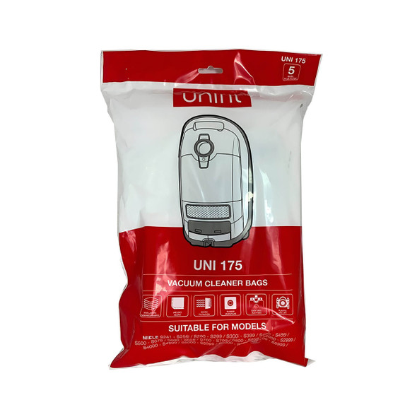 Unifit 175 Dust Bags for various Miele Vacuum Cleaners 5pkt