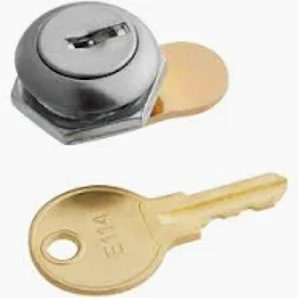 Lock, key & retaining nut