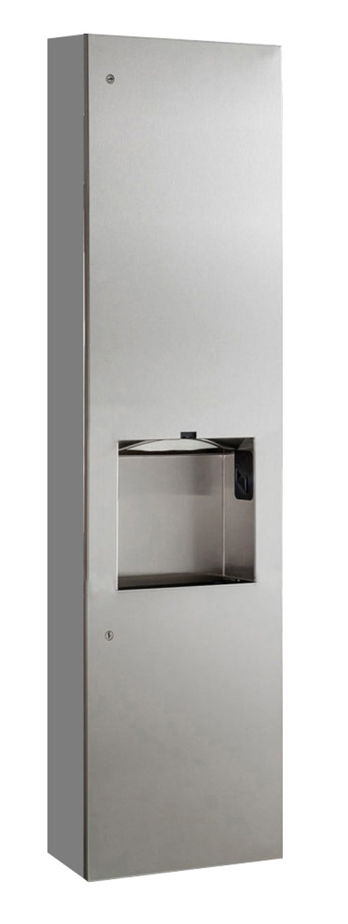 Towel Dispenser, Hand Dryer & Waste, Surface Mounted, 115V