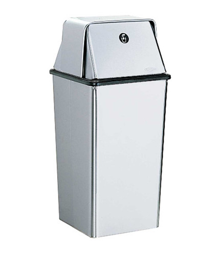 Waste Receptacle With Top