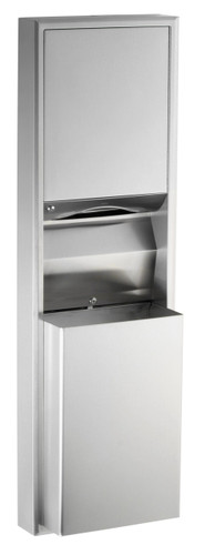 Surface-Mounted Convertible Paper Towel Dispenser/Waste