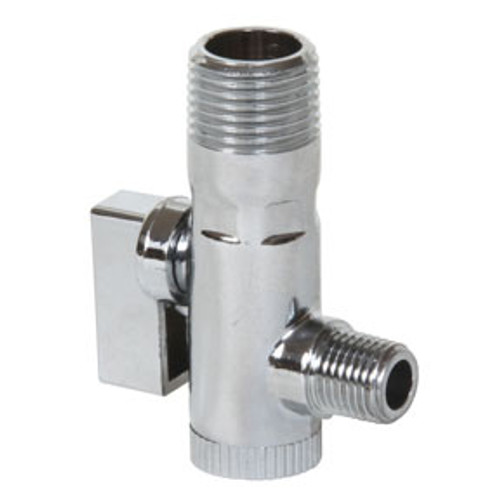 Chrome Plated Compact Ball Valve Strainer Combination (Male to Male)