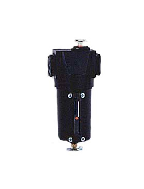 Arrow Pneumatics MidFlow Oil Removing Filter 1/2" - Internal Float, Metal Bowl w/o Sight, F484FM