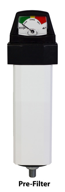 PneumaticPlus Dryspell Plus 20 Heatless Regenerative Desiccant Air Dryer includes Pre and After Filters - 20 cfm, 1/2" NPT