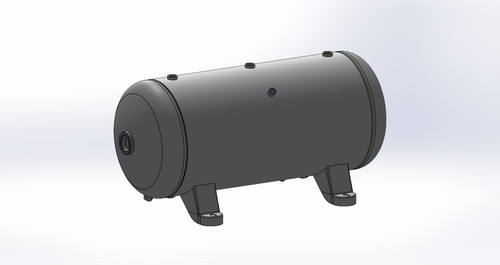 Morganton 20 Gallon Horizontal Air Receiver Tank 14" x 33", 200 PSI (VES04770)