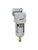 PneumaticPlus SAFM300 Series Coalescing Air Filter, 0.1 Micron 3/8" NPT with Bracket (SAFM300-N03BD)