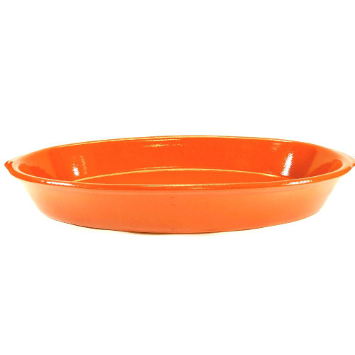 Terracotta Oval Cazuela 21" X 12"