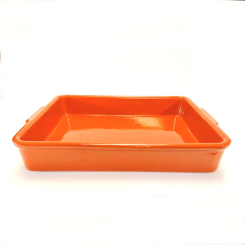 Terracotta Rectangular Cazuela 14"X 10"