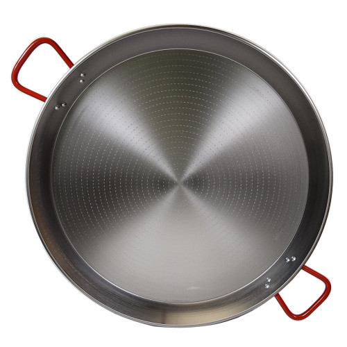 Traditional Paella Pan Garcima Polished Steel Large