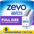 Zevo trap and lock 6 full size refills front of pack