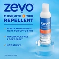Zevo Mosquito and Tick Repellent Lotion repels mosquitos and ticks for up to 8 hours,  is fragrance free and DEET free, and is not sticky.