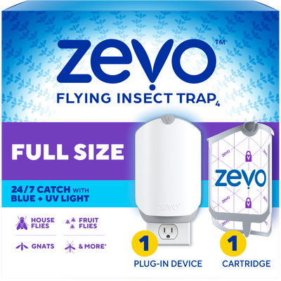 Flying Insect Trap, Fly Trap: (1 Plug-In Base + 1 Cartridge)