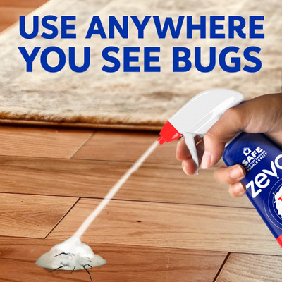 Use Zevo Trap and Kill Foam anywhere you see bugs.