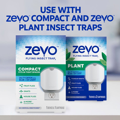Zevo Plant Flying Insect Trap Refill - 3 Refill Cartridges