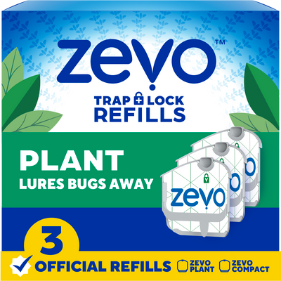 Zevo Plant Flying Insect Trap Refill - 3 Refill Cartridges
