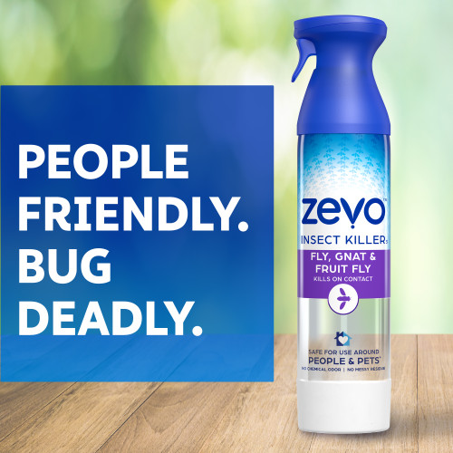Zevo is people friendly, bug deadly.