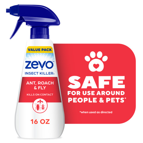 Zevo Insect Killer Spray is safe for use around people and pets when used as directed.