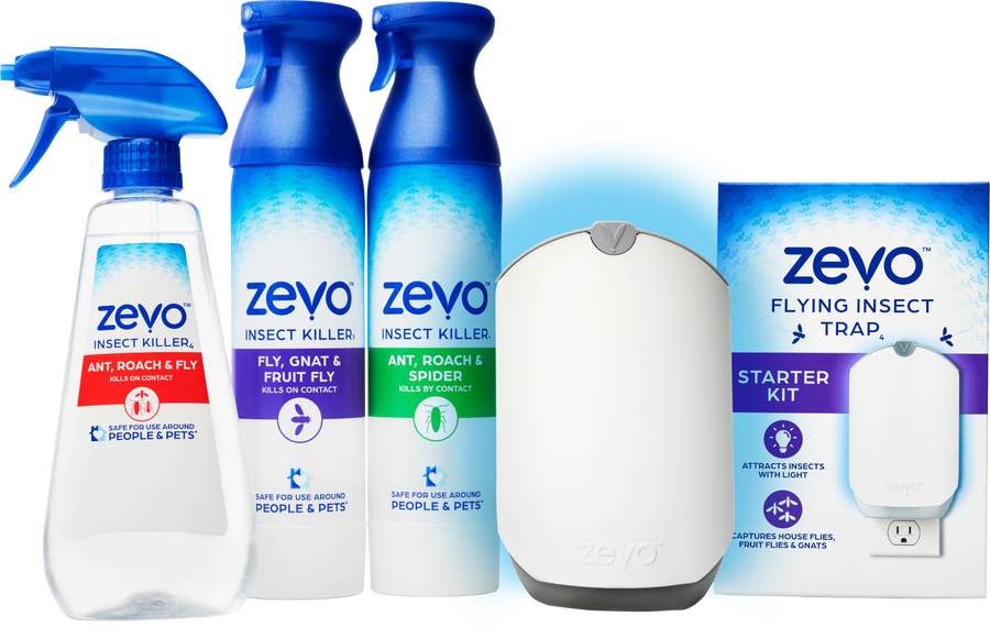 Zevo Products: Multi-Insect Spray, Zevo Insect Trap, Fly Gnat Fruit Fly Spray and Ant Roach Spider Spray