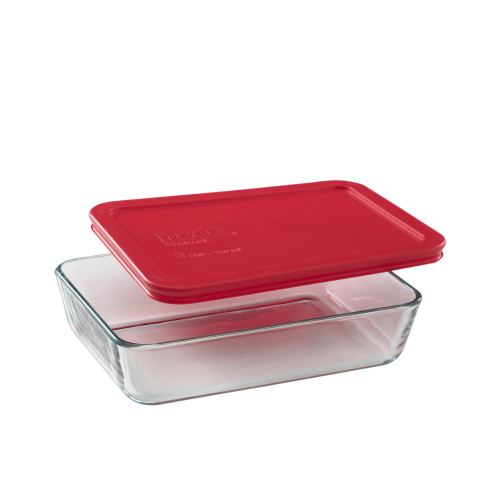 Pyrex Rectangle Storage 750ml Red