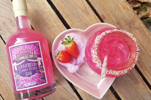 Shimmering Strawberry Candy Floss Gin