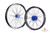 The best Talaria wheels available from Race Spec -MX grade race ready fully built wheels to suit Talaria, available in 16, 18, 19 and 21 inch, sold only in sets - Rear wheels built with offset for maximum tyre chain clearance.
Anodized 7000 series aluminuim rim, black spokes with aluminium nipples.
7075 T6 aluminuim hub.
Comes with CNC axle spacer and brake disc.