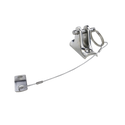 Stainless Steel Concave Deck Hinge - Pin and Lanyard