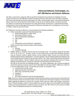 AAT-390 Recreational Flooring Adhesive