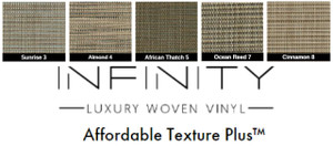 Infinity Luxury Woven Vinyl Flooring - HD Thickness - Affordable Texture Plus