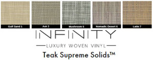 Infinity Luxury Woven Vinyl Flooring - HD Thickness - Teak Supreme Solids