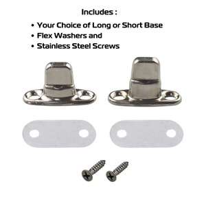 EZ-Xtend Turnbutton Curtain Fasteners 2 Screw Base