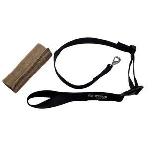 EZ-Xtend Dog Car Restraint System - Keep Fido Off Driver and Kids. Use in Addition to Dog Car Seatbelt Restraint. Quick Release Strap Attaches with Loop to Door Handle. Bonus Chafe Guard