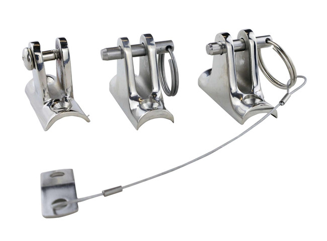 Stainless Steel Concave Deck Hinge