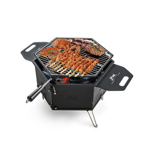 Portable Charcoal Grill Stove Rotatable with Foldable Body and Legs with Handles D681-NP11459 Portable Charcoal Grill Stove Rotatable with Foldable Body and Legs with Handles D681-NP11459