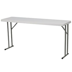 White Top Commercial Grade 60-inch Folding Table - Holds up to 330 lbs Q280-F60G5153 White Top Commercial Grade 60-inch Folding Table - Holds up to 330 lbs Q280-F60G5153