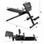 Multi-Functional Adjustable Full Body Exercise Weight Bench - Color: Black D681-SP36918