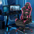 Massage Gaming Chair with Footrest-Pink - Color: Pink D681-HW66330PI