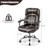 Height Adjustable Big and Tall Office Chair Computer Desk Chair with Metal Base-Brown - Color: Brown D681-CB10337CF