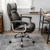 Height Adjustable Big and Tall Office Chair Computer Desk Chair with Metal Base-Brown - Color: Brown D681-CB10337CF