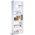 Modern 5-Tier Bookcase Storage Shelf in White Wood Finish Q280-CWMDBCN18140421