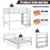 Twin Over Twin Loft Bunk Bed with Bookcase-Dark Brown B593-HU10042+