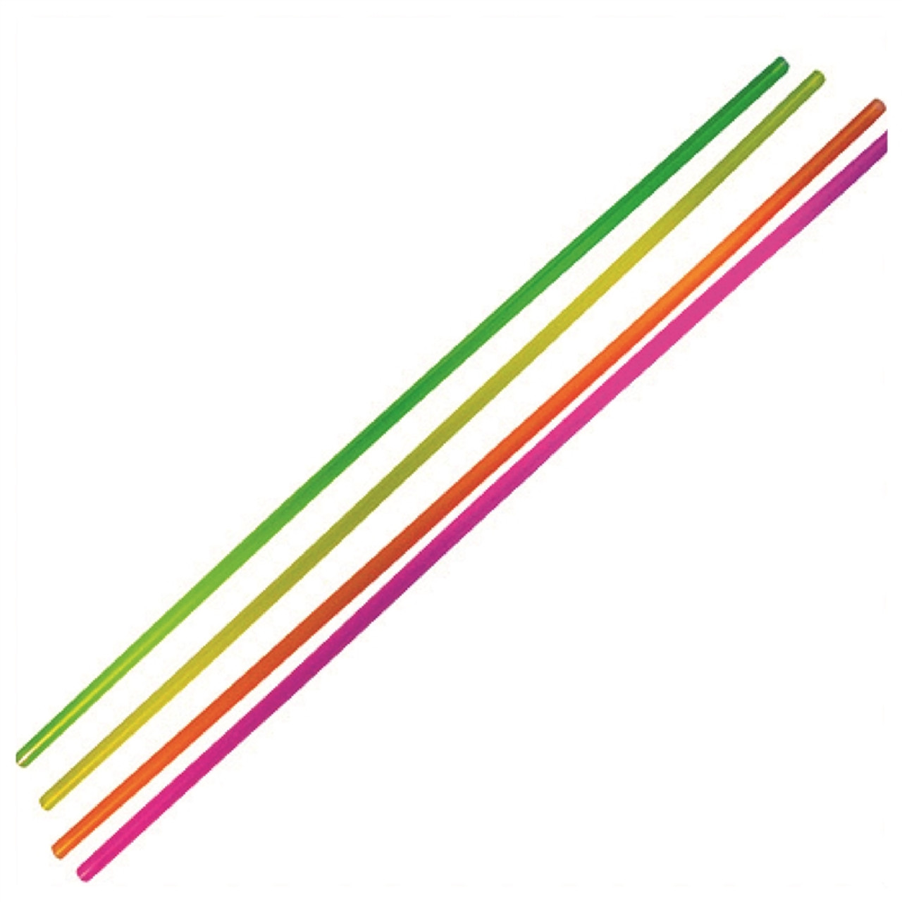 8″ Assorted Neon Slim Straws – Calson Industries