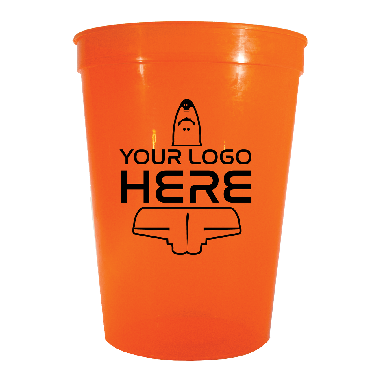 Custom 16 oz. Reusable Plastic Stadium Cups