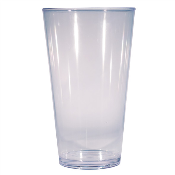 Plastic Bubble Pilsner Glass 22 oz 12 glasses blank
