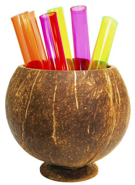 Coconut Cup with Test Tubes