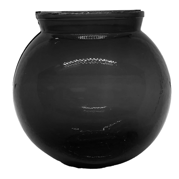 Black Plastic Round 16oz fishbowl