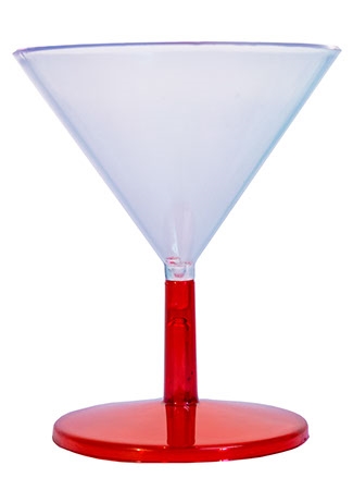 Large Plastic Martini Glasses (1 Set(s))