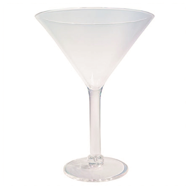 Personalized 10 oz. Plastic Martini Glasses