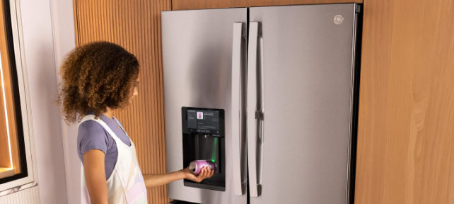 GE® 23.1 Cu. Ft. Side-By-Side Refrigerator with Dispenser